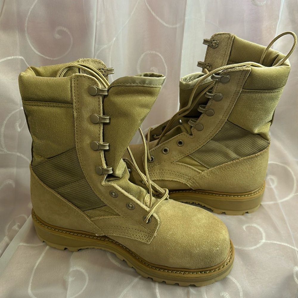 brand new boots!!! BOOT, HOT WEATHER, STEEL TOE, DESERT TAN!